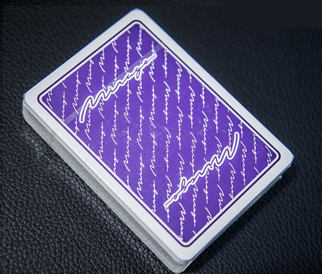 Карты Dal Negro Mirage (фиолетовая рубашка) / пластиковые / для покера - фото 1 - id-p172276782