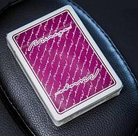 Карты Dal Negro Mirage (бордовая рубашка) / пластиковые / для покера
