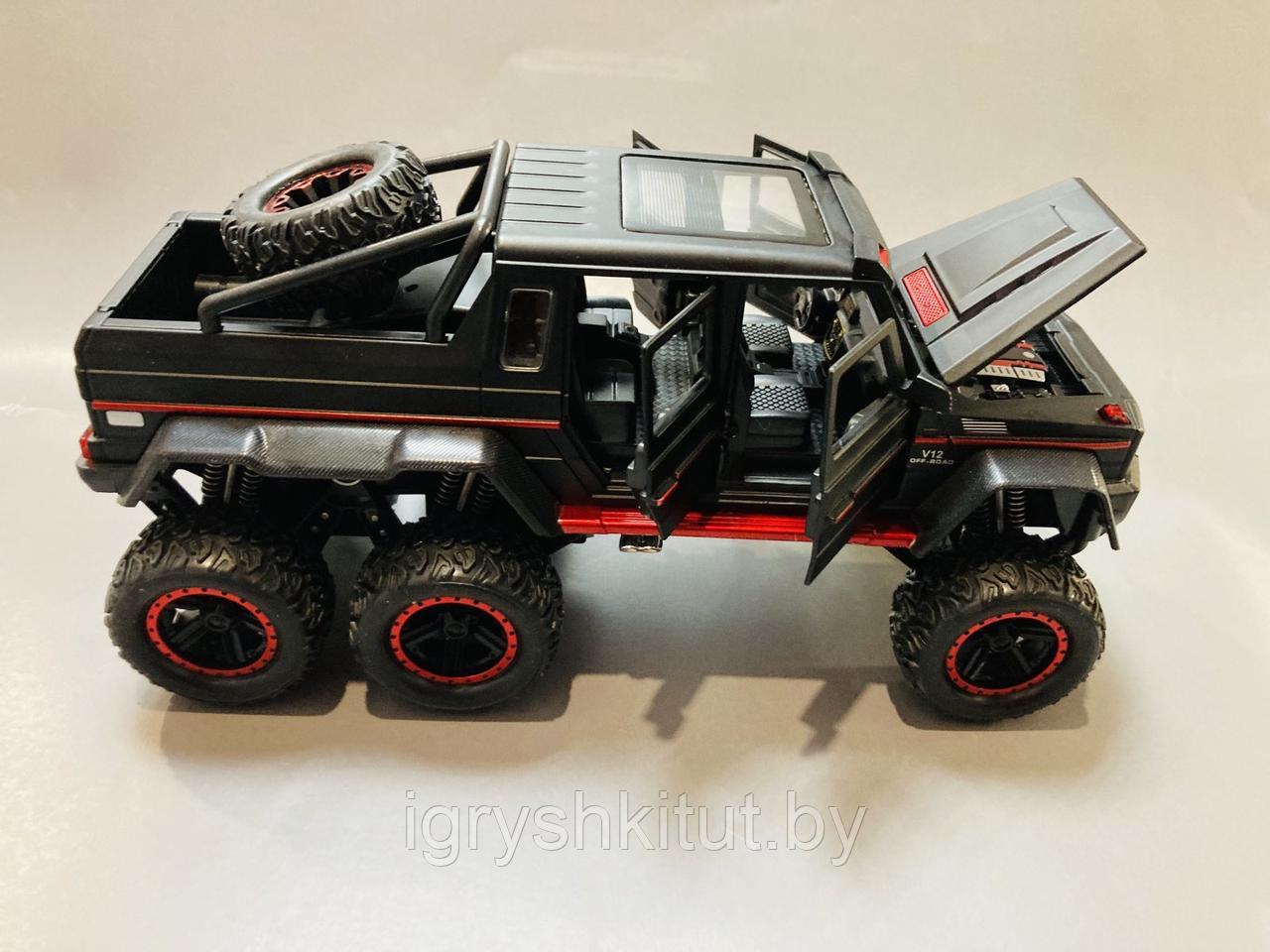 Металлическая инерционная машинка Mercedes-Benz G63 (Свет, звук) большая машина мерседес