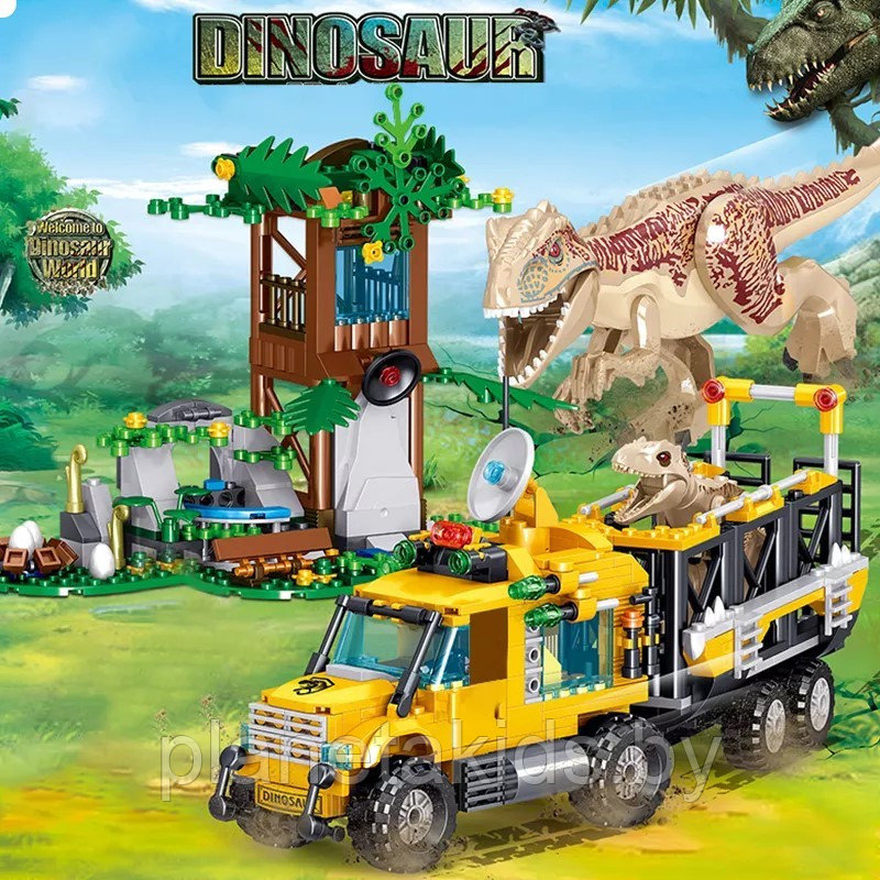 Конструктор Jurassic World Аналог лего LEGO 75929 похищение динозавра 582 деталей, арт QL1720 - фото 1 - id-p172277887