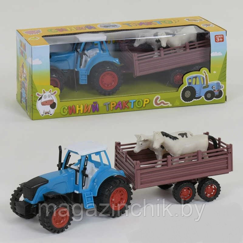 Детская игрушка Синий трактор с животными 0488-269BQ