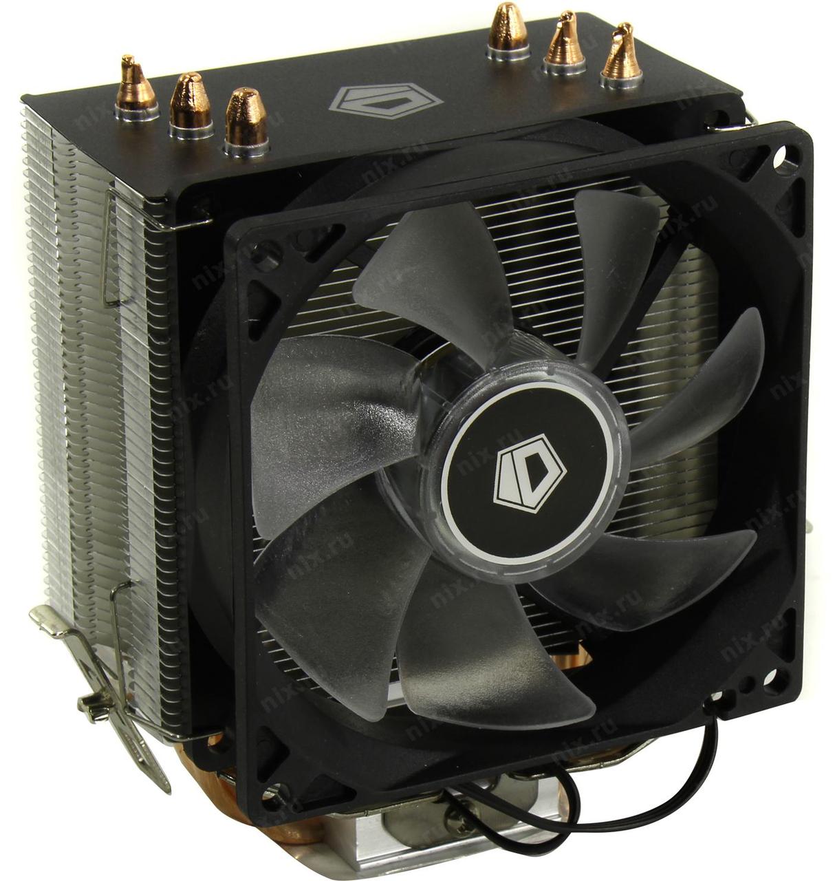 ID-Cooling ID-CPU-SE903-R V2 (3пин,1155/1200/AM4-FM2, 23дБ, 2000об/мин, Al+тепл.трубки)