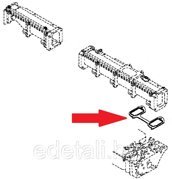 04255362 Прокладка впускного коллектора - фото 2 - id-p172282520