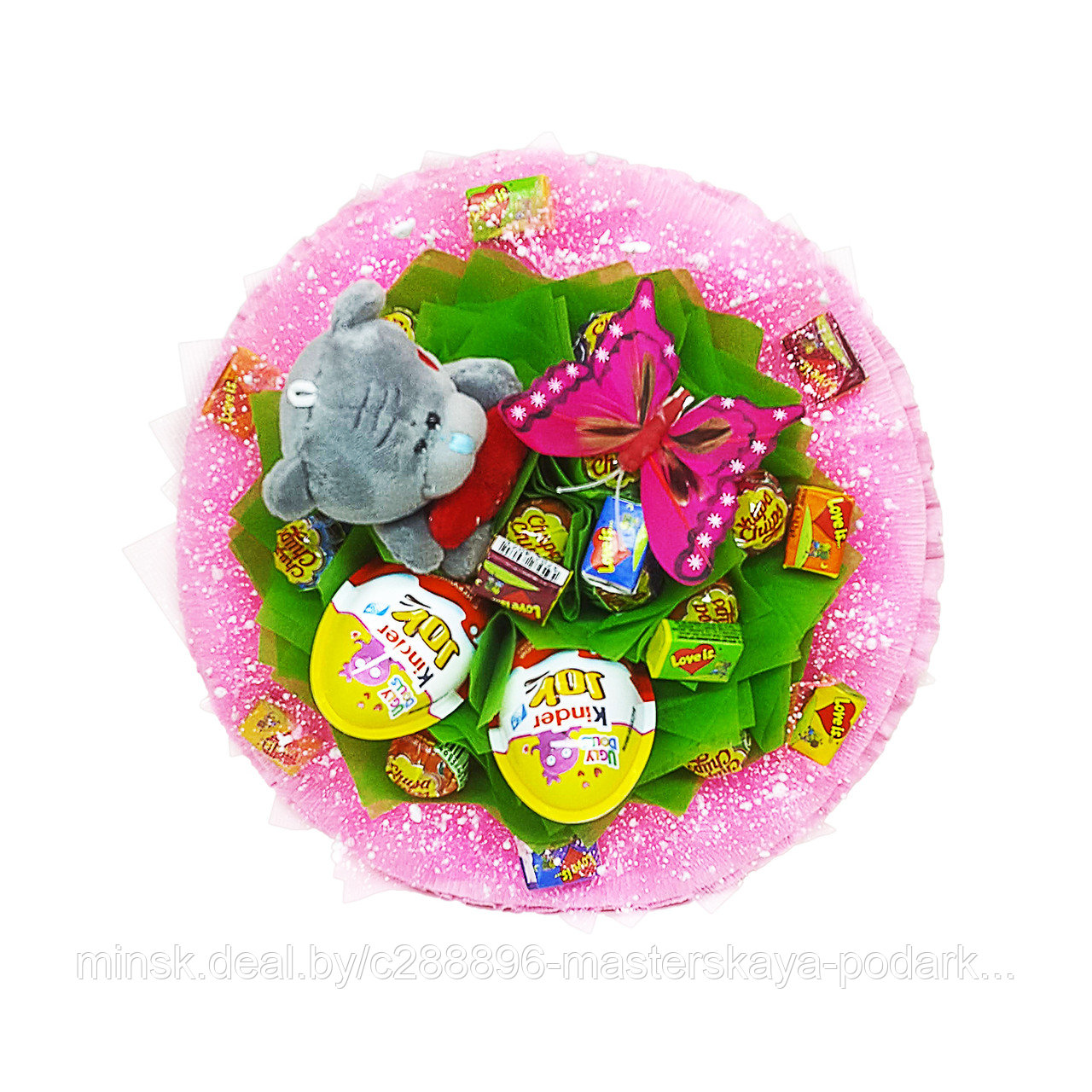 Букет из сладостей и игрушки для девочки - фото 2 - id-p172283191