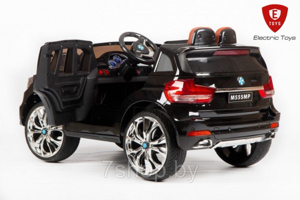 Двухместный электромобиль Electric Toys BMW X5 Lux 24V (черный) 4WD - фото 5 - id-p172264337