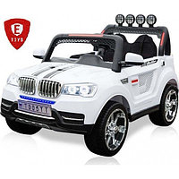 Двухместный детский электромобиль Electric Toys BMW X5 Lux 12V (белый) 10Ah с дугами