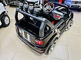 Двухместный детский электромобиль Electric Toys BMW X5 Lux 12V (черный) 10Ah с дугами, фото 3