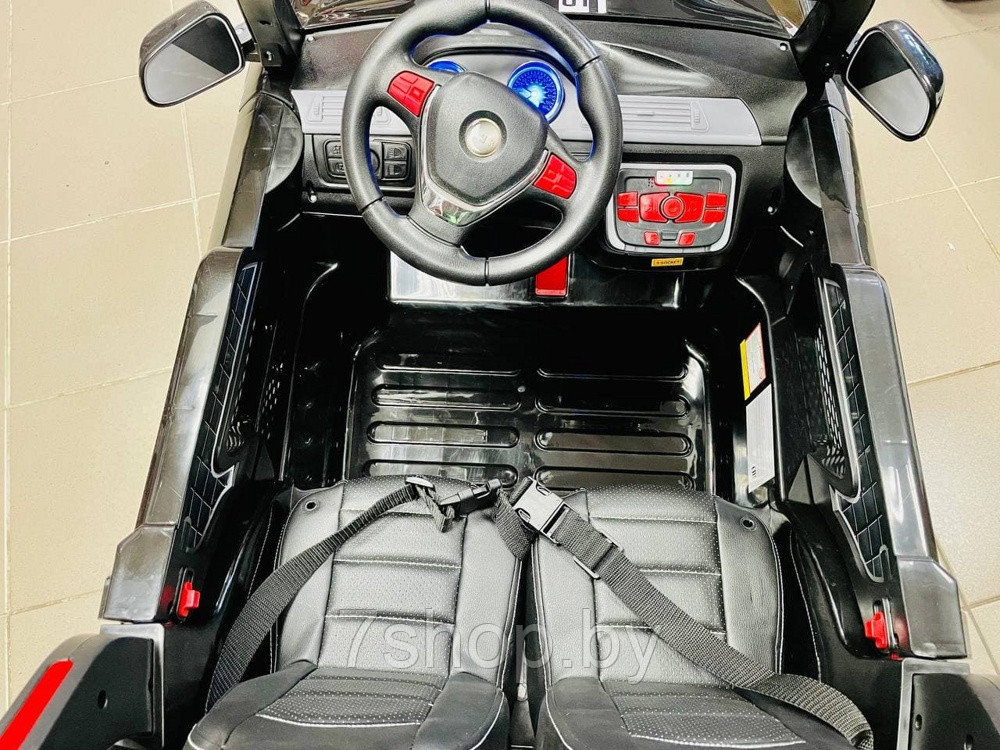 Двухместный детский электромобиль Electric Toys BMW X5 Lux 12V (черный) 10Ah с дугами - фото 4 - id-p172264339