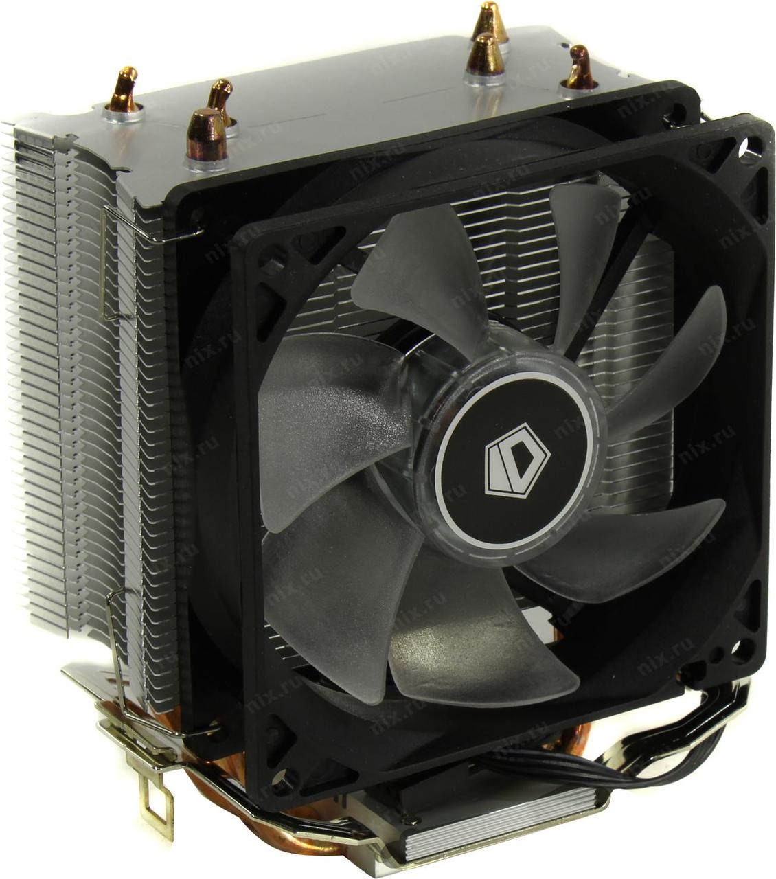 ID-Cooling ID-CPU-SE-913-B (4пин,1155/AM4-FM2+,14-23.8дБ,600-2200об/мин,Al+тепл.трубки)