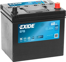 Автомобильный аккумулятор Exide EFB EL604 (60 А/ч)