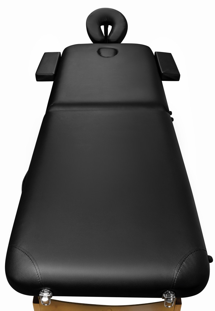 Массажный стол 2-х секционный деревянный BodyFit (185x60) черный - фото 4 - id-p73626614