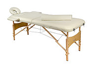 Массажный стол 2-х секционный деревянный BodyFit (185x60) бежевый