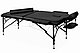 Массажный стол 2-секционный алюминиевый BodyFit (186x70 см) черный, фото 3