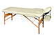 Массажный стол 3-х секционный деревянный BodyFit (185x60) бежевый, фото 3