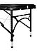 Массажный стол 3-секционный алюминиевый BodyFit (186x60 см) черный, фото 2