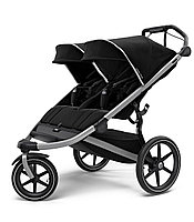 10101951 Коляска детская для двойни Thule Urban Glide 2 Double (Black) 2021, черная