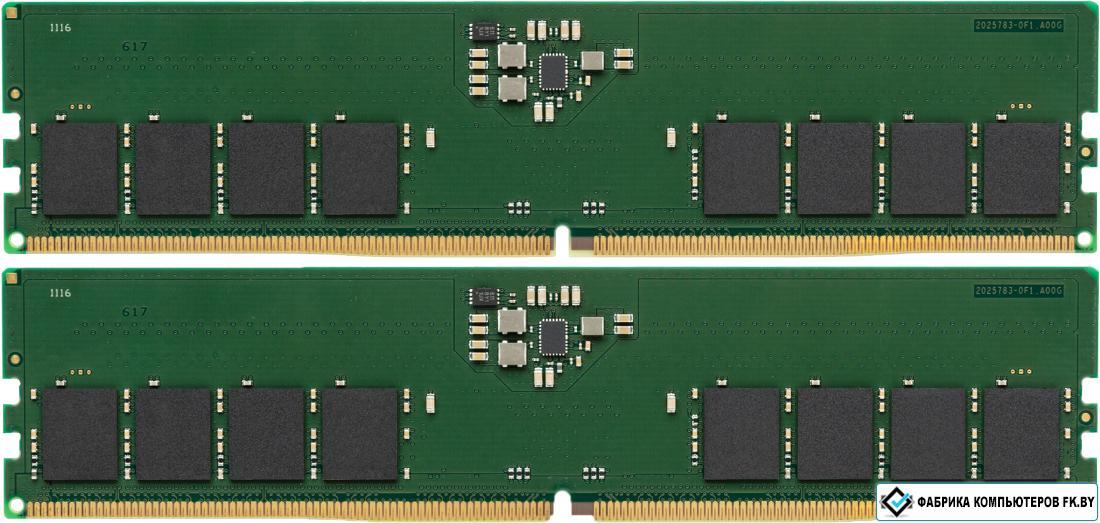 Оперативная память Kingston ValueRAM 2x16GB DDR5 PC5-38400 KVR48U40BS8K2-32 - фото 1 - id-p172291711
