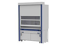 Шкаф приточно-вытяжной с дренажной системой для работы с дымящими кислотами ЛОиП ЛАБ-PRO ШПВК 150.90.260 PP-PV