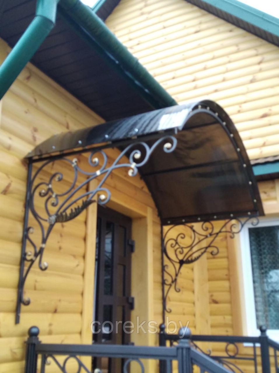 Козырек с коваными элементами №72