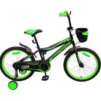 Детский велосипед Favorit Biker 18 (черный/зеленый, 2018)
