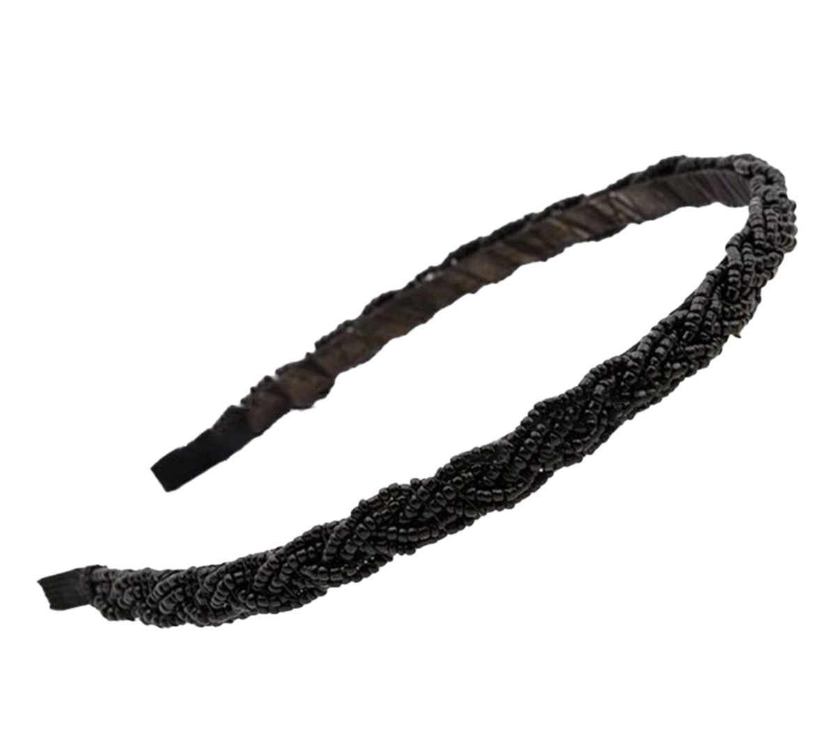 Повязка обруч для волос черный жемчуг SiPL - фото 1 - id-p172315948