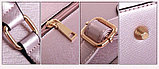 Набор женских  сумок 5 в 1 ( сумка, клатч, кошелек, сумка-брелок с креплением, визитница ) перламутр, фото 5
