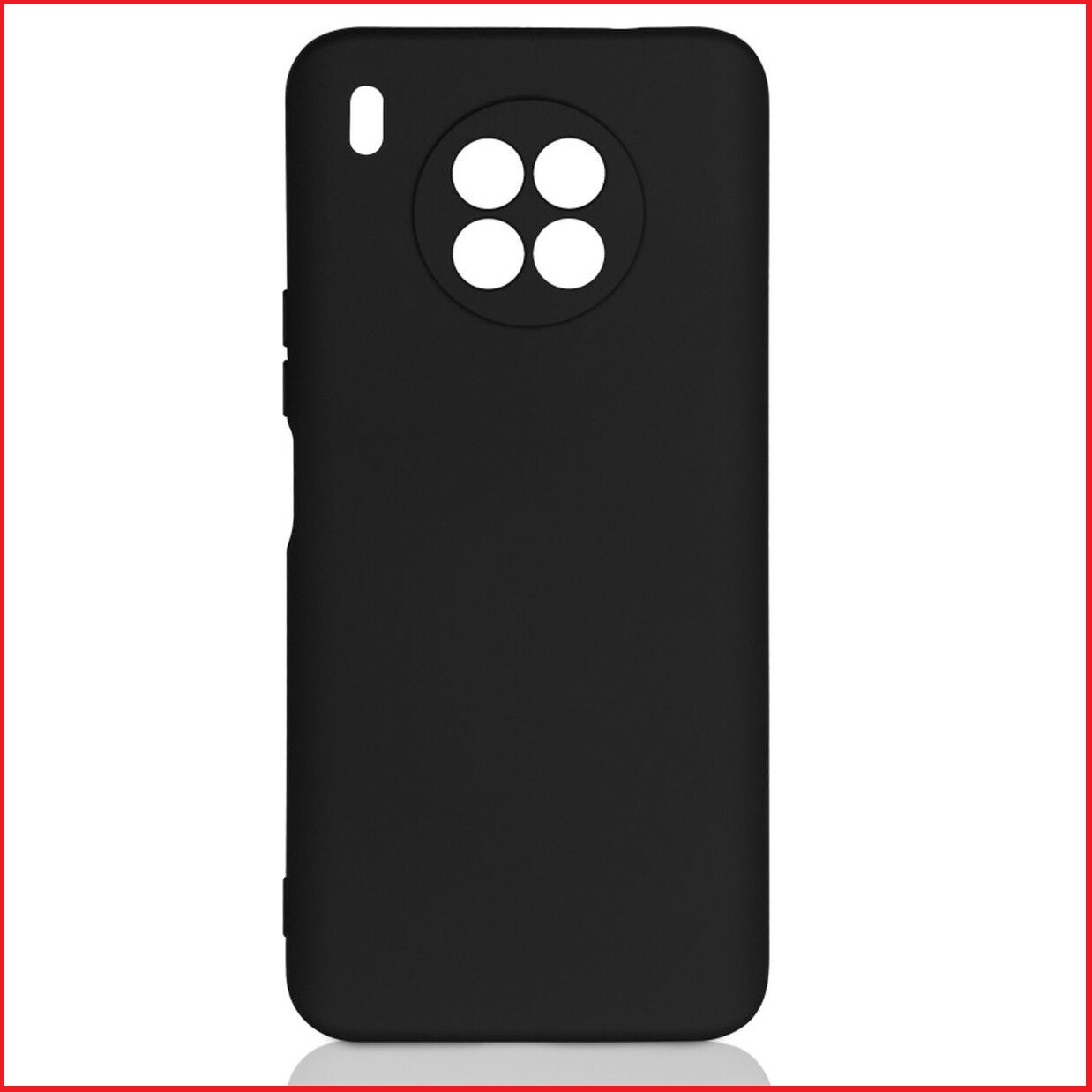 Чехол-накладка для Huawei Nova 8i (силикон) NEN-L22 черный с защитой камеры - фото 1 - id-p172323118