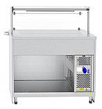 Прилавок холодильный ПВВ(Н)-70Х-04-НШ (открытый) плоский стол, фото 2