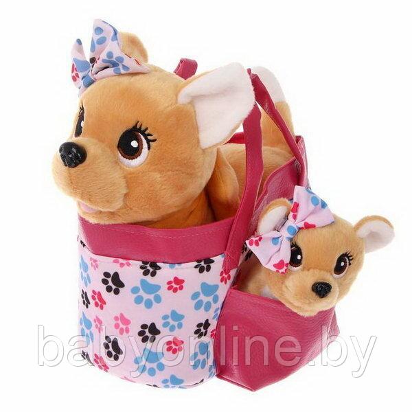 Игрушечная собачка на поводке Chi-Chi Love в сумочке со щенком BL-155 - фото 3 - id-p172326646