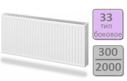 Стальной панельный радиатор Lemax Compact тип 33-300 2000, фото 2