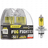 Автомобильные лампы H4 AVANTECH FOG FIGHTER +50% 12V 55W (120/110W) 3000K (комплект 2шт)