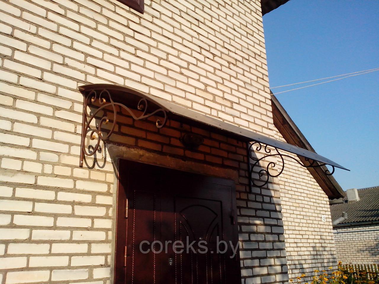 Козырек с коваными элементами №81
