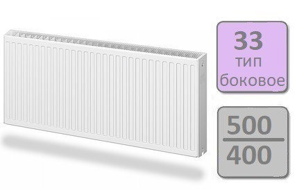Стальной панельный радиатор Lemax Compact тип 33-500 400, фото 2