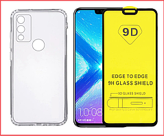 Чехол-накладка + защитное стекло 9D для Huawei Honor 9X Lite