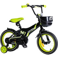 Детский велосипед Nameless Cross 16 (черный/зеленый)