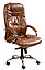 Кресло АДМИРАЛ стиль хром, стул ADMIRAL Chrome в коже SPLIT, фото 4