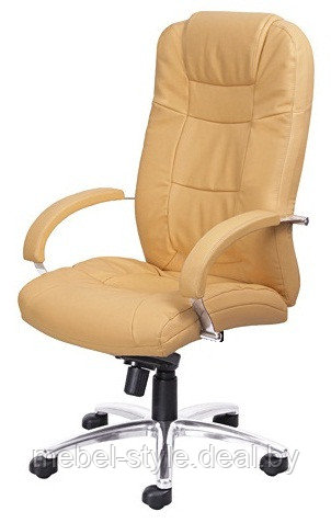 Кресло АДМИРАЛ стиль хром, стул ADMIRAL Chrome в коже LUX - фото 2 - id-p172339130