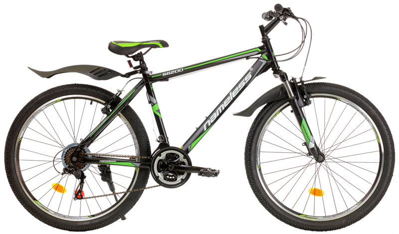 Велосипед Nameless S6200 2022 (черный/зеленый)