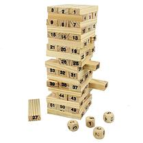 Настольная игра Дженга Party (Jenga, Башня) с цифрами, фото 3