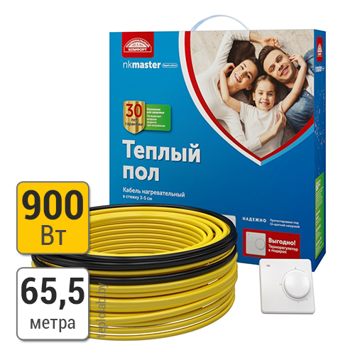 Национальный комфорт БНК Мастер 65,5/900 Теплолюкс кабель нагревательный - фото 1 - id-p172339357