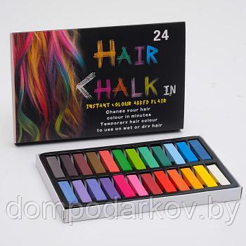 Мелки для волос, 24 шт., "Hair Chalk"