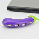 Разветвитель Баклажан на 4 порта USB 2.0, фото 2