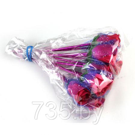 Ручка цветок Роза, набор 5шт букет из ручек шариковая - фото 4 - id-p172345129
