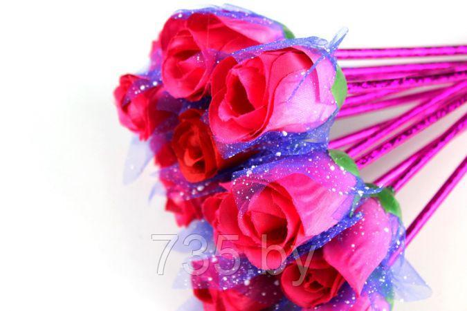 Ручка цветок Роза, набор 5шт букет из ручек шариковая - фото 5 - id-p172345129
