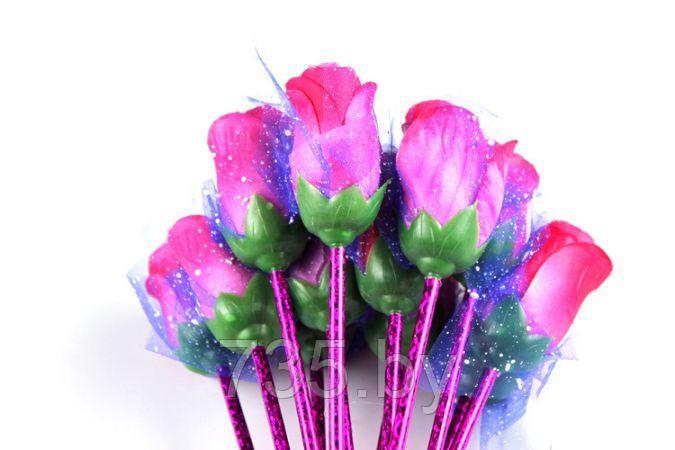 Ручка цветок Роза, набор 5шт букет из ручек шариковая - фото 6 - id-p172345129