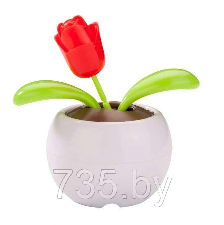 Танцующий цветок, набор 2шт на солнечной батарее flip-flap - фото 1 - id-p172345134