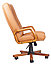 Кресло МИНИСТР на деревянной крестовине для работы дома и в офисе, MINISTER Extra в натуральной коже SPLIT, фото 9