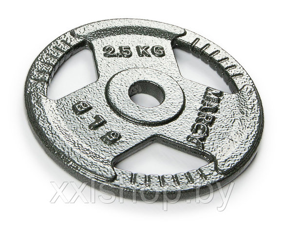 Диск металлический для гантели Atlas Sport Hammertone 2.5кг (посад. диаметр 30 мм), фото 2
