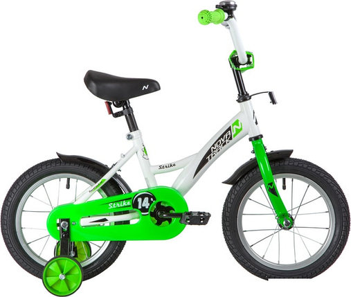 Детский велосипед Novatrack Strike 14 2020 143STRIKE.WTG20 (белый/зеленый), фото 2