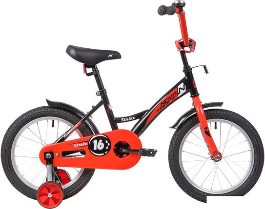 Детский велосипед Novatrack Strike 16 2020 163STRIKE.BKR20 (черный/красный), фото 2
